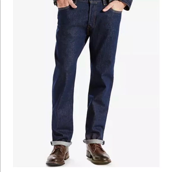 Levi's Men's 501 Original Fit Stretch Jeans - Picture 4 of 7